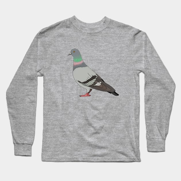 Pigeon walk Long Sleeve T-Shirt by Naty Design Prague